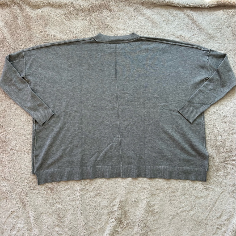 Jolie grey boxy cashmere sweater, small - Picture 3 of 11